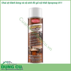 Chai xịt đánh bóng và vệ sinh đồ gỗ nội thất Sprayway 811