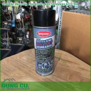 Chai tẩy dầu máy, mực nước, keo Sprayway 63 C-60 Solvent Degreaser