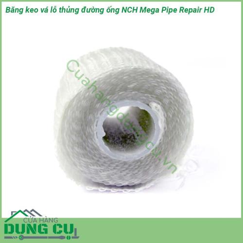 Băng keo vá lỗ thủng đường ống NCH Mega Pipe Repair HD dùng lắp hàn các đường tét các co nối của đường ống  thích hợp sử dụng cho mọi loại ống kể cả uốn góc ở tất cả các vị trí trong dây chuyền sản xuất