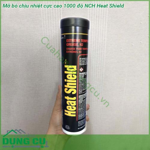 Mỡ bò chịu nhiệt cực cao 1000 độ NCH Heat Shield là loại mỡ chịu nhiệt cực cao phù hợp cho các ứng dụng lò nung và các ngành công nghiệp mà máy móc thiết bị hoạt động trong môi trường nhiệt cực cao