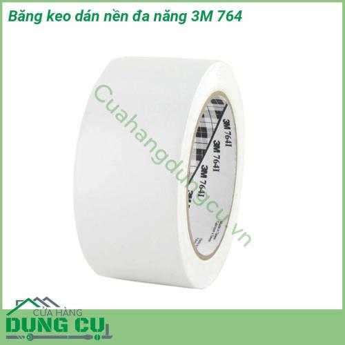 Băng keo dán nền đa năng 3M 764 với nhiều màu sắc đa dạng tươi sáng dễ nhìn Chất liệu mềm dẻo  dễ dàng gỡ bỏ không để lại keo  Có khả năng chịu mài mòn tốt dể dàng lau sạch xử lý bề mặt bị bẩn