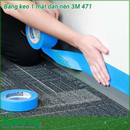 Băng keo 1 mặt dán nền 3M 471 với nhiều màu sắc  khả năng bám dính tốt trên nhiều bề mặt vật liệu khác nhau  Dễ dàng gỡ bỏ không để lại vết keo trên bề mặt tiết kiệm chi phí nhân công chùi rửa