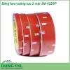 Băng keo cường lực 2 mặt 3M 4229P bao gồm 4 lớp Lớp bảo vệ băng keo lớp keo siêu dính lớp nền silicon trong suốt lớp keo siêu dính bên trong cùng Với hai mặt keo này băng dính được dùng để kết dính dính các bề mặt với nhau hoặc vật thể và bề mặt