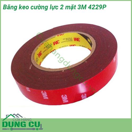 Băng keo cường lực 2 mặt 3M 4229P bao gồm 4 lớp Lớp bảo vệ băng keo lớp keo siêu dính lớp nền silicon trong suốt lớp keo siêu dính bên trong cùng Với hai mặt keo này băng dính được dùng để kết dính dính các bề mặt với nhau hoặc vật thể và bề mặt