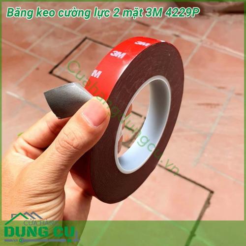 Băng keo cường lực 2 mặt 3M 4229P bao gồm 4 lớp Lớp bảo vệ băng keo lớp keo siêu dính lớp nền silicon trong suốt lớp keo siêu dính bên trong cùng Với hai mặt keo này băng dính được dùng để kết dính dính các bề mặt với nhau hoặc vật thể và bề mặt