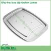 Khay inox cao cấp Andrew James với thiết kế đặc biệt kích thước lớn được làm bằng thép không gỉ có gai rất tiện dụng để thái và phục vụ các món thịt và gia cầm  