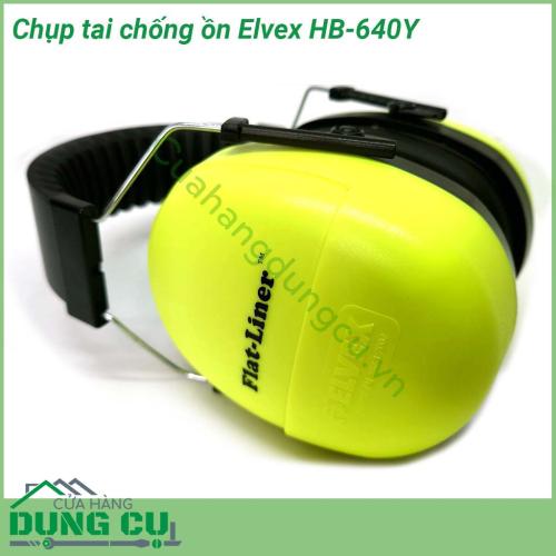 Chụp tai chống ồn Elvex HB-640Y thiết bị chống ồn có thiết kế nhỏ gọn rất dễ sử dụng phần chụp tai được trang bị đệm tai tạo được sự thoải mái êm ái cho người đeo mà không gây cảm giác đau hay khó chịu dù đeo trong cả ca làm việc dài ngày