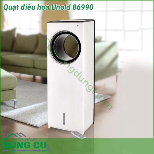 Quạt điều hoà Unold 86990 thiết kế không cánh hiện đại an toàn tuyệt đối với trẻ nhỏ tăng thẩm mỹ cho không gian sử dụng Nhỏ gọn linh hoạt tích hợp tay cầm dây cáp dài dễ dàng di chuyển quạt bất kì nơi đâu