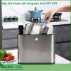 Máy khử khuẩn tiệt trùng dao thớt GEV-H03 thiết kế sang trọng tinh tế với gam màu xám tăng thêm vẻ đẹp cho phòng bếp của bạn  Ngoài để sấy tiệt trùng thì các chị còn có thể tận dụng làm chỗ để luôn dao thớt thìa dĩa