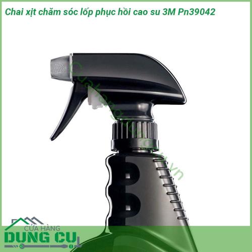 Chai xịt chăm sóc lốp phục hồi cao su 3M Pn39042 Quy cách 473ml  tẩy sạch và tái tạo lại độ bóng tự nhiên ban đầu cho bề mặt cao su của lốp xe ôtô một cách nhanh chóng