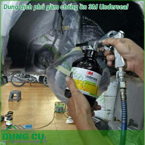 Dung dịch phủ gầm chống ồn 3M Underseal có lớp polymer giúp chống nước dưới gầm Từ đó giúp tạo lớp phủ gầm chống rỉ sắt gầm xe Tốc độ khô của dung dịch phủ gầm nhanh cho hiệu quả cao Chịu được nhiệt độ lên tới 180 độ