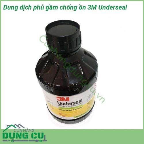 Dung dịch phủ gầm chống ồn 3M Underseal có lớp polymer giúp chống nước dưới gầm Từ đó giúp tạo lớp phủ gầm chống rỉ sắt gầm xe Tốc độ khô của dung dịch phủ gầm nhanh cho hiệu quả cao Chịu được nhiệt độ lên tới 180 độ
