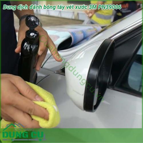 Dung dịch đánh bóng tẩy vết xước 3M PN39006 tính năng 2 trong 1 vừa làm sạch loại bỏ quá trình oxy hóa nhẹ vết xoáy và vết trầy xước nhỏ đồng thời bảo vệ bề mặt sơn trước tác động của môi trường An toàn đối với người sử dụng