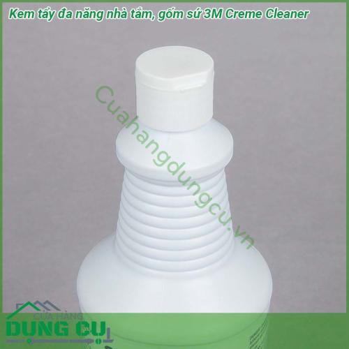 Kem tẩy đa năng nhà tắm gốm sứ 3M Creme Cleaner với công thức dạng gel chứa các hạt mài mòn rất mịn tạo sức mạnh tẩy rửa vượt trội giúp bạn làm sạch vết bẩn cứng đầu rỉ sét khỏi bề mặt thép không rỉ phòng tắm và gốm