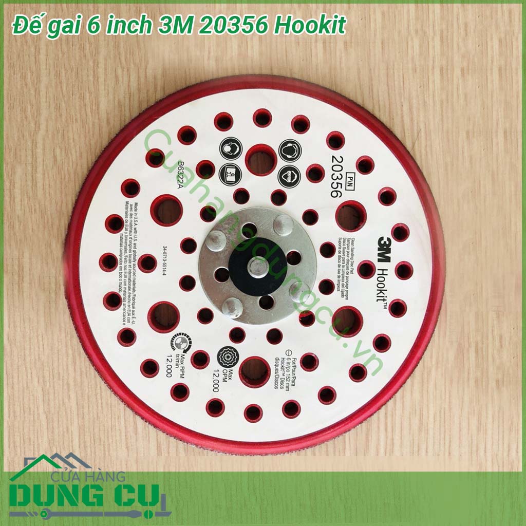 Đế gai 6 inch 3M 20356 Hookit