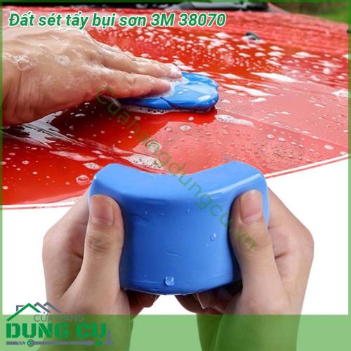Đất sét tẩy bụi sơn 3M 38070 dùng để tẩy các loại bụi như bụi sơn bụi mài bụi khí thả dính trên bề mặt sơn kính và crôm một cách an tòan và hiệu quả