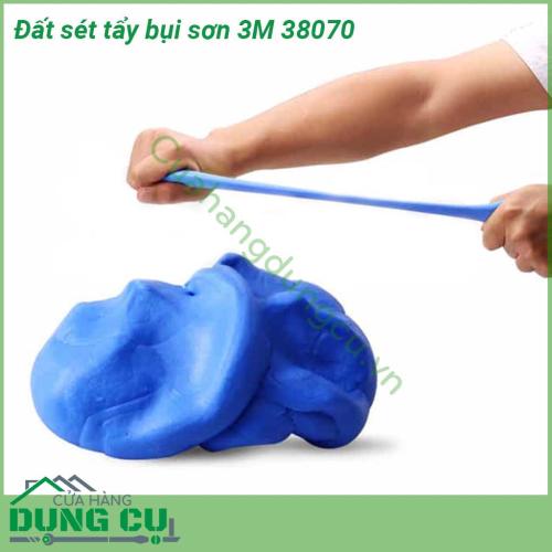 Đất sét tẩy bụi sơn 3M 38070 dùng để tẩy các loại bụi như bụi sơn bụi mài bụi khí thả dính trên bề mặt sơn kính và crôm một cách an tòan và hiệu quả