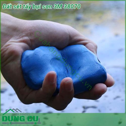 Đất sét tẩy bụi sơn 3M 38070 dùng để tẩy các loại bụi như bụi sơn bụi mài bụi khí thả dính trên bề mặt sơn kính và crôm một cách an tòan và hiệu quả