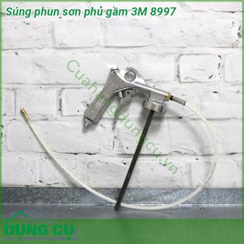 Súng phun sơn phủ gầm 3M 8997 thân súng làm bằng thép hợp kim đúc siêu bền nhưng nhẹ cò súng cứng chắc vòi phun có thể điều chỉnh lưu lượng phun giúp cho việc phun sơn phủ gầm chở lên dễ dàng và nhanh chóng