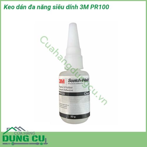 Keo dán đa năng siêu dính 3M PR100 với lực dính cao keo dính kết dính chắc chắn kể cả khi dán trên những bề mặt khó dính như EPDM Viton và ny lon Độ phủ keo rất đều và độ bám dính siêu tốt