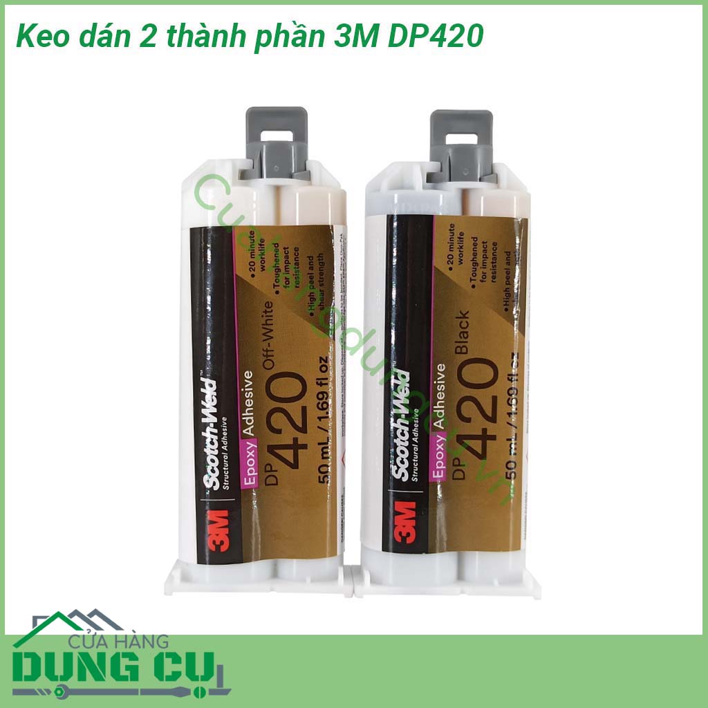Keo dán 2 thành phần 3M DP420 là chất kết dính epoxy hai thành phần với độ kết dính cao độ bền tốt cùng với khả năng chịu va đập và độ uốn cao đáp ưng liên kết khắt khe chuyên sử dụng trong các ứng dụng nối ghép cần cường lực tốt chịu va đập cao