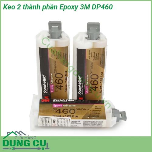 Keo 2 thành phần Epoxy 3M DP460 là keo cường lực giúp mối dán bền và chắc hơn trong nhiều ngành công nghiệp Dán tốt cho kim loại gỗ bê tông một số loại nhựa sơn và cao su