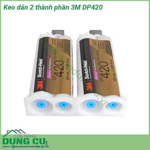 Keo dán 2 thành phần 3M DP420 là chất kết dính epoxy hai thành phần với độ kết dính cao độ bền tốt cùng với khả năng chịu va đập và độ uốn cao đáp ưng liên kết khắt khe chuyên sử dụng trong các ứng dụng nối ghép cần cường lực tốt chịu va đập cao