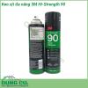 Keo xịt đa năng 3M Hi-Strength 90 được thiết kế dạng đầu xịt nên khi bạn ấn nút lượng keo sẽ phun đều trên toàn bề mặt vật cần dán  Keo rất dễ sử dụng nhanh khô độ dính cao chịu nhiệt tốt giúp mối hàn bền vững dưới tác động của môi trường