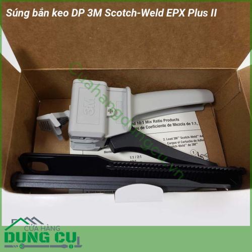 Súng bắn keo DP 3M Scotch-Weld EPX Plus II màu sắc ghi trọng lượng nhẹ  Điều khiển bằng tay giúp tiết kiệm chi phí nhờ việc không phải sử dụng các thiết bị đắt tiền