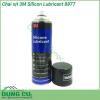 Chai xịt 3M Silicon Lubricant 8877 sử dụng để bôi trơn một loạt các máy móc và các bộ phận chuyển động Nó cũng giúp loại bỏ tiếng kêu do ma sát bảo vệ chống gỉ và ngăn ngừa dính và đóng băng trong số các ứng dụng khác