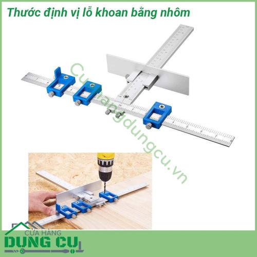 Thước định vị lỗ khoan bằng nhôm làm bằng nhôm và nhựa cứng ABS có độ bền cao khả năng chống ăn mòn và oxi hóa hoàn hảo  Số và vạch trên thước chuẩn nét rõ ràng có số đo theo cả hệ mét và hệ inch rất linh hoạt