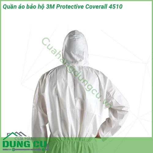 Quần áo bảo hộ 3M Protective Coverall 4510 với công nghệ vật liệu độc đáo PE có lỗ thông hơi và SMS thoáng khí Ngoài việc mang đến sự an toàn cho người sử dụng quần áo bảo vệ 3M còn tối ưu hóa sự thoải mái cho người dùng trong suốt quá trình làm việc