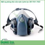 Mặt nạ phòng độc nửa mặt 2 phin lọc 3M 7501 7502