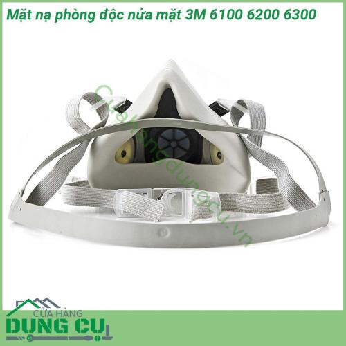 Mặt nạ phòng độc nửa mặt 3M 6100 6200 6300 có thể sử dụng nhiều lần được thiết kế ôm sát khuôn mặt gọn nhẹ đem lại cảm giác thoải mái cho người sử dụng khi đeo lâu dài  Mặt nạ 3M có thể dễ dàng mang theo và tháo dỡ