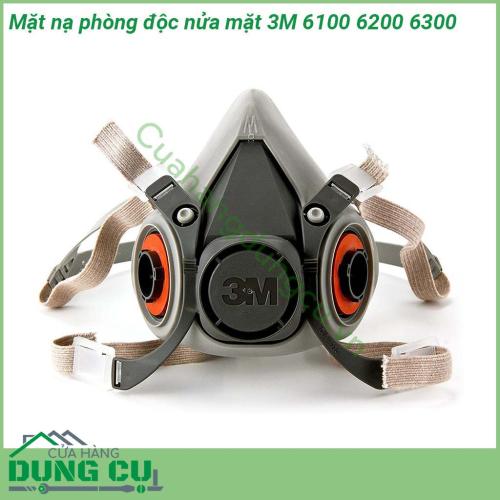 Mặt nạ phòng độc nửa mặt 3M 6100 6200 6300 có thể sử dụng nhiều lần được thiết kế ôm sát khuôn mặt gọn nhẹ đem lại cảm giác thoải mái cho người sử dụng khi đeo lâu dài  Mặt nạ 3M có thể dễ dàng mang theo và tháo dỡ