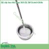 Bộ cây lau nhà xoay 360 độ 3M Scotch Brite Single Spin Mop thiết kế sang trọng tinh tế Cây lau nhà thép không gỉ chắc chắn có thể điều chỉnh độ dài tối đa lên tới 130cm Bông lau ướt sợi nhỏ siêu thấm hút và loại bỏ vết bẩn hiệu quả