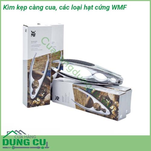 Kìm kẹp càng cua các loại hạt cứng WMF được chế tác từ thép 18 10 sáng bóng đẹp vĩnh cửu  Kích thước nhỏ gọn dễ dàng sử dụng  2 quai bọc cao su nhám chống trượt nên cầm chắc tay Bề mặt sáng bóng và siêu bền chống xước