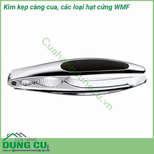 Kìm kẹp càng cua các loại hạt cứng WMF được chế tác từ thép 18 10 sáng bóng đẹp vĩnh cửu  Kích thước nhỏ gọn dễ dàng sử dụng  2 quai bọc cao su nhám chống trượt nên cầm chắc tay Bề mặt sáng bóng và siêu bền chống xước