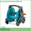 Lô cuộn ống dây tưới vườn Gardena 8007-20 với kết cấu nhỏ gọn với tay quay tự do cuộn ống có thể dễ dàng vận hành  Kết nối ống bên trong cuộn ống được thiết kế góc cạnh  ống không bị gấp khúc và cũng không bị hư hỏng