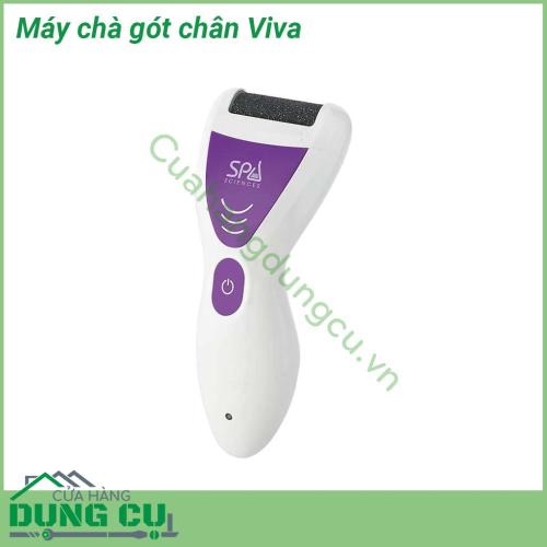 Máy chà gót chân Viva sử dụng pin sạc làm mịn da của bạn một cách nhanh chóng đơn giản và không gây đau Sử dụng trực tiếp tại những vùng da thô ráp và chai sần trên bàn chân để mang lại làn da mềm mại mịn màng