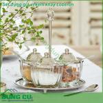 Sét đựng gia vị kèm khay Loberon