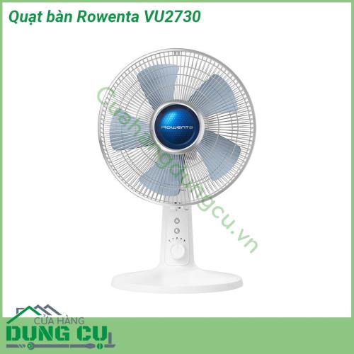 Quạt bàn Rowenta VU2730 kết hợp công suất cực mạnh với khả năng giảm ồn hiệu quả với chỉ 38dB Có 4 tốc độ khác nhau bao gồm chế độ Silent Night và chế độ Turbo Boost  Sản phẩm hữu ích cho sinh hoạt hằng ngày