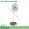 Quạt cây inox Charly Stadler với thiết kế giống như một tuabin máy bay phản lực cực kỳ đẹp Cánh quạt bằng chất liệu nhôm đúc cho phép quạt hoạt động với hiệu suất lên tới 6000m3 không khí trên một giờ