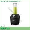 Máy xay sinh tố Philips HR2291-41 thiết kế độc đáo  màu đen sang trọng xay được nhiều loại thực phẩm khác nhau Máy vận hành với mức công suất 600W cùng lưỡi dao 4 cánh và 2 cánh bằng thép không gỉ  Chân đế chống trượt hạn chế rung lắc khi đang sử dụng