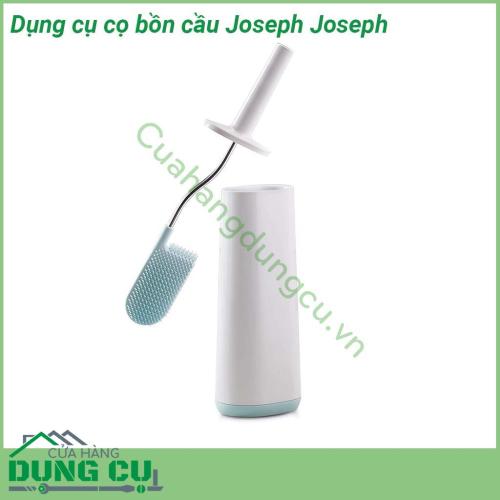 Dụng cụ cọ bồn cầu Joseph Joseph chất liệu không thấm nước cho phép chất lỏng thoát ra nhanh chóng ít nhỏ giọt giữa việc làm sạch và cất giữ  Thiết kế chống tắc nghẽn khoảng cách giữa các sợi lông rộng đảm bảo chất bẩn dễ dàng rửa sạch