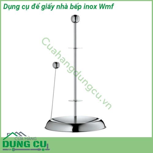 Dụng cụ để giấy nhà bếp inox Wmf dùng để đặt cuộn giấy lau đồ dùng nhà bếp Giá sử dụng cho cuộn giấy dài 23cm trở xuống thích hợp trong phòng bếp phòng ăn để lau mặt bàn làm việc