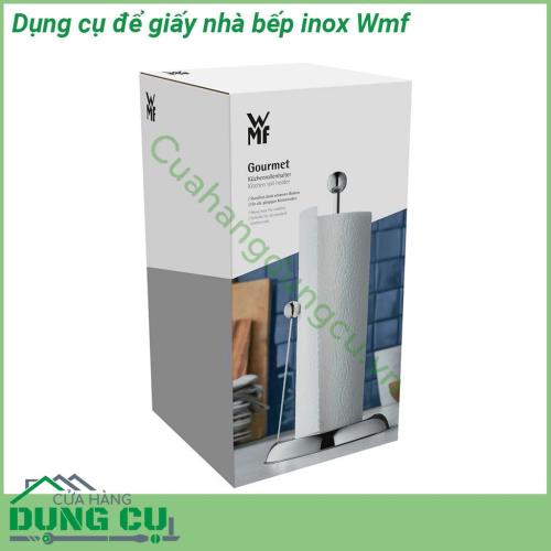 Dụng cụ để giấy nhà bếp inox Wmf dùng để đặt cuộn giấy lau đồ dùng nhà bếp Giá sử dụng cho cuộn giấy dài 23cm trở xuống thích hợp trong phòng bếp phòng ăn để lau mặt bàn làm việc