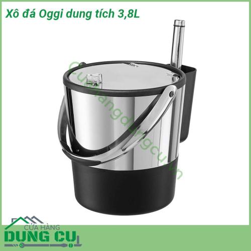 Xô đá Oggi dung tích 3 8L với thiết kế sâu lòng xô ngâm rượu hay xô ướp rượu được sử dụng bằng cách đổ nước đá đá viên và đặt rượu bia bên trong rất tiện lợi Sản phẩm có thiết kế tay cầm giúp cho bạn dễ dàng hơn khi di chuyển