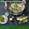 Nồi lẩu hấp 2 trong 1 WMF Hot Pot Lono được làm từ chất liệu thép không gỉ an toàn với người dùng  với hình dáng nhỏ gọn nắp kính cao cấp có thể nhìn xuyên thấu giúp dễ dàng theo dõi quá trình đun nấu và nấu nướng  