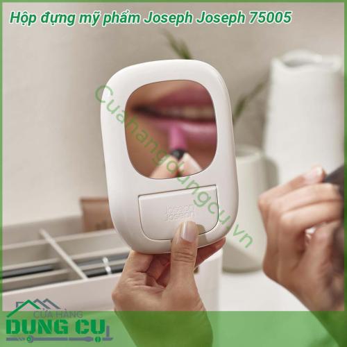 Hộp đựng mỹ phẩm Joseph Joseph 75005 màu trắng kem được thiết kế thông minh tối ưu không gian lưu trữ Hộp được chia thành nhiều ngăn nhỏ với độ sâu rộng khác nhau Hộp được làm từ nhựa cao cấp không chứa BPA an toàn khi sử dụng  